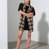 Sanctuary Clothing Carlyle Gilet Connor Plaid