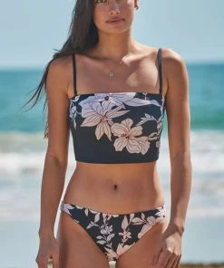 Sanctuary Swim Cinch Back Hipster Bottom Dark