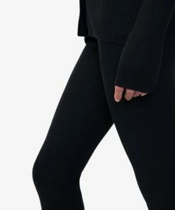 Sanctuary Clothing Knitted Ankle Skimmer Black