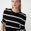 Sanctuary Clothing Love Buzz Tee Black / Creme Stripe