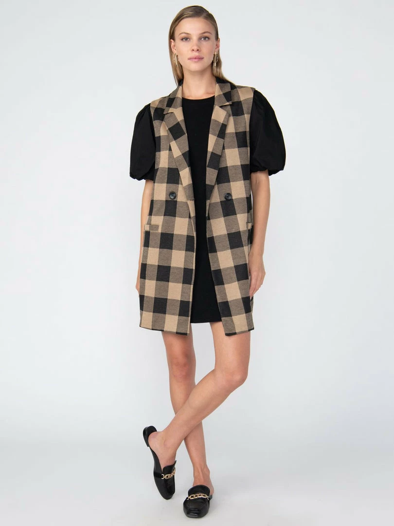 Sanctuary Clothing Carlyle Gilet Connor Plaid 2 Sanctuary Clothing Carlyle Gilet Connor Plaid