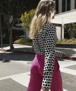 Sanctuary Clothing Easy Cuff Shirt Optical Dot