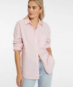 Sanctuary Clothing Open Back Tunic Buttercream Pink Stripe