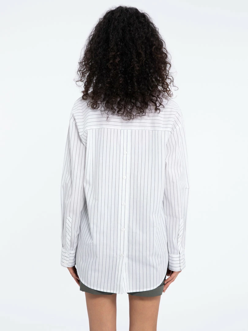 Sanctuary Clothing Open Back Tunic Slim Stripe Black 7 Sanctuary Clothing Open Back Tunic Slim Stripe Black