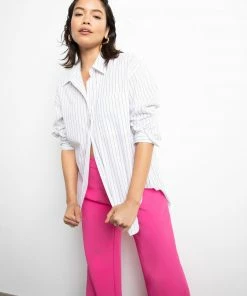 Sanctuary Clothing Open Back Tunic Slim Stripe Black