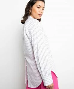 Sanctuary Clothing Open Back Tunic Slim Stripe Black 9 Sanctuary Clothing Open Back Tunic Slim Stripe Black