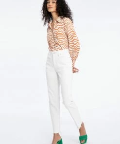 Sanctuary Clothing Sustainable Ruched Shirt Savanna Stripe