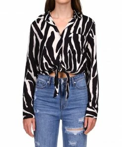 Sanctuary Clothing Girlfriend Tie Shirt Brushwork Sets