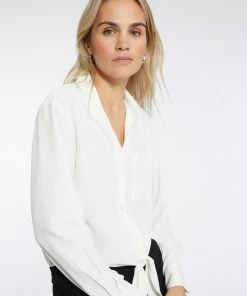 Sanctuary Clothing Girlfriend Tie Shirt White Sustainable 8 Sanctuary Clothing Girlfriend Tie Shirt White Sustainable