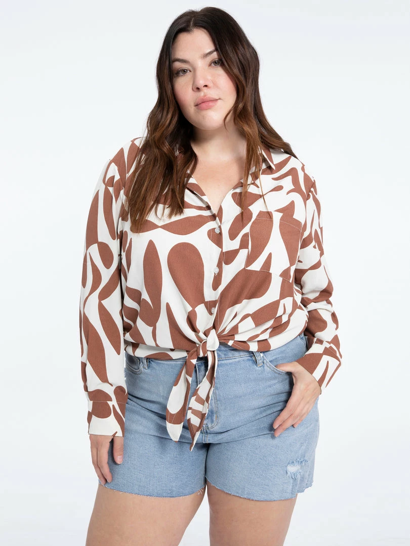 Sanctuary Clothing Girlfriend Tie Shirt Lion River Inclusive Collection The Curve Shop 1 Sanctuary Clothing Girlfriend Tie Shirt Lion River Inclusive Collection The Curve Shop