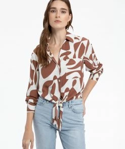 Sanctuary Clothing Girlfriend Tie Shirt Lion River Sets