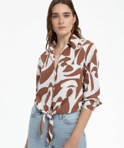 Sanctuary Clothing Girlfriend Tie Shirt Lion River Sets