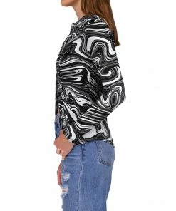 Sanctuary Clothing Dreamgirl Button Up Top Marble Sky