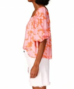 Sanctuary Clothing Floral Collage Spring Square Neck Top Melon Field 12 Sanctuary Clothing Floral Collage Spring Square Neck Top Melon Field