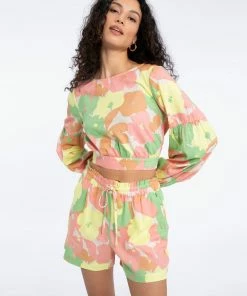 Sanctuary Clothing Look Back Top Flower Burst
