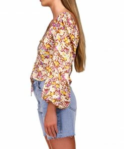Sanctuary Clothing Floral Collage Drawn To You Top Sunny Field