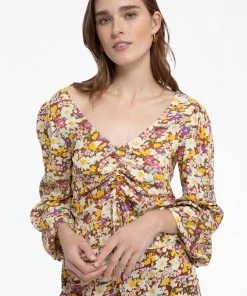 Sanctuary Clothing Floral Collage Drawn To You Top Sunny Field