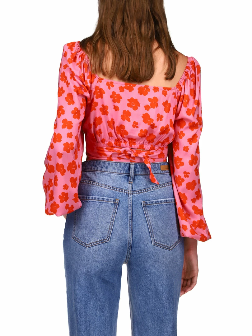 Sanctuary Clothing Going Solo Crop Tie Top Cherry Kiss 7 Sanctuary Clothing Going Solo Crop Tie Top Cherry Kiss