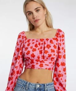 Sanctuary Clothing Going Solo Crop Tie Top Cherry Kiss 9 Sanctuary Clothing Going Solo Crop Tie Top Cherry Kiss