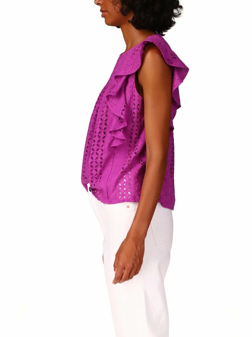 Sanctuary Clothing Breezy Eyelet Shell Horizon 6 Sanctuary Clothing Breezy Eyelet Shell Horizon