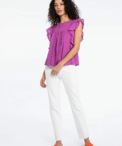 Sanctuary Clothing Breezy Eyelet Shell Horizon 9 Sanctuary Clothing Breezy Eyelet Shell Horizon