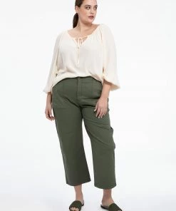 Sanctuary Clothing Vacation Crop Pant Hiker Green Inclusive Collection Camo & Surplus