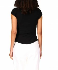 Sanctuary Clothing Dream Button Up Top Black