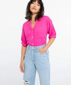 Sanctuary Clothing Summer Easy Pocket Shirt Tart