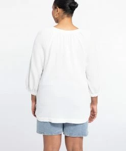 Sanctuary Clothing Island Tunic Brilliant White Inclusive Collection