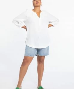 Sanctuary Clothing Island Tunic Brilliant White Inclusive Collection