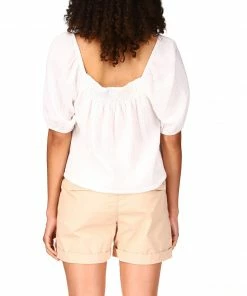 Sanctuary Clothing Summer Real Love Blouse Brilliant White