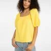 Sanctuary Clothing Summer Real Love Blouse Super Lemon
