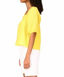 Sanctuary Clothing Summer Real Love Blouse Super Lemon