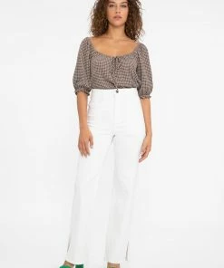 Sanctuary Clothing Summer Remember Me Top Chocolate Gingham