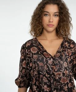 Sanctuary Clothing Summer Bloom Blouse Dusk Floral