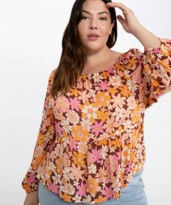 Sanctuary Clothing Seashore Blouse Outdoor Floral Inclusive Collection