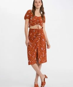 Sanctuary Clothing Drawing Closer Top Earth Bloom