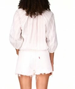 Sanctuary Clothing Don't Forget Blouse Brilliant White Summer