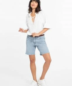 Sanctuary Clothing Don't Forget Blouse Brilliant White Summer