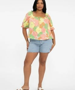 Sanctuary Clothing Perfect Time Top Flower Burst Inclusive Collection