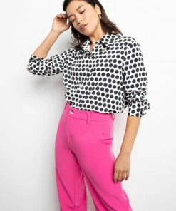 Sanctuary Clothing Easy Cuff Shirt Optical Dot