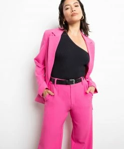 Sanctuary Clothing Bryce Woven Blazer Tart