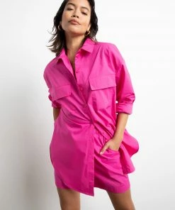 Sanctuary Clothing Oversized Poplin Tunic Tart Sets