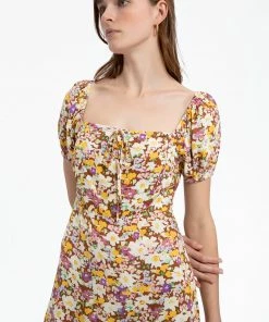 Sanctuary Clothing Fresh Breeze Dress Sunny Field Floral Collage
