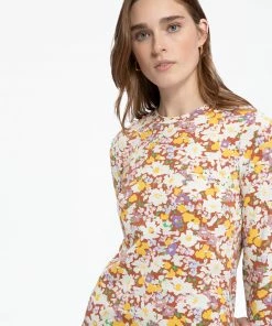 Sanctuary Clothing Match Point Dress Sunny Field Floral Collage 14 Sanctuary Clothing Match Point Dress Sunny Field Floral Collage