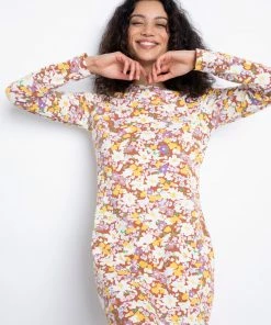 Sanctuary Clothing Match Point Dress Sunny Field Floral Collage