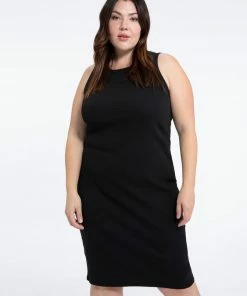 Sanctuary Clothing Column Rib Dress Black Inclusive Collection