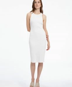 Sanctuary Clothing Column Rib Dress White