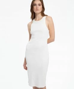 Sanctuary Clothing Column Rib Dress White