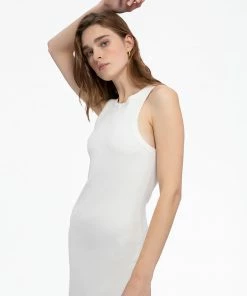 Sanctuary Clothing Column Rib Dress White
